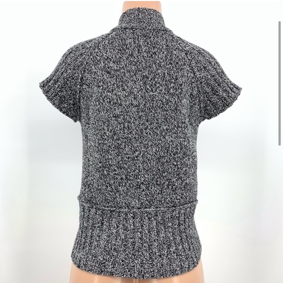 MICHAEL Michael Kors Marled Knit Short Sleeve Cardigan Sweater - Picture 8 of 15